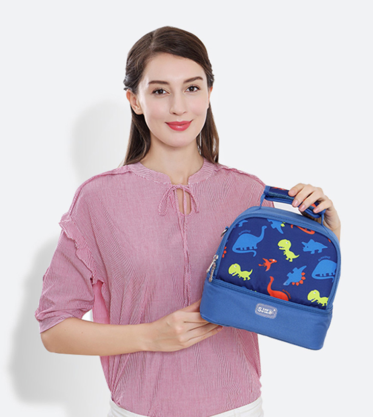 Dinosaur Printed Insulated Lunch Bag