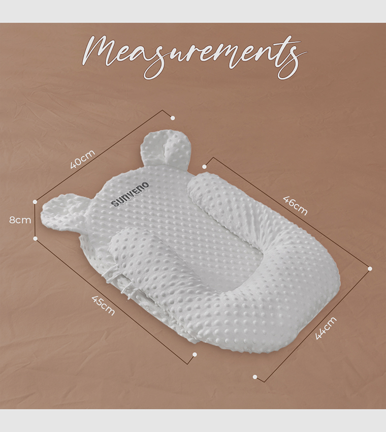 Portable Baby Anti-spill Milk U Shape Pillow with 10° Slope Pad