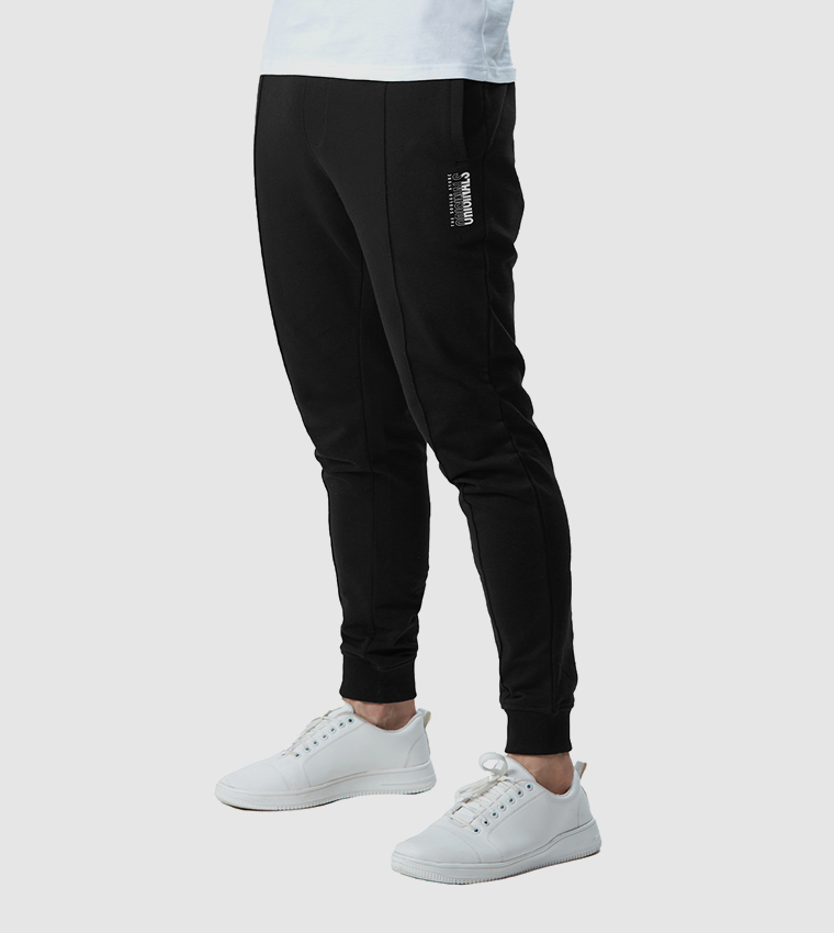 Printed Drawstring Waist Joggers