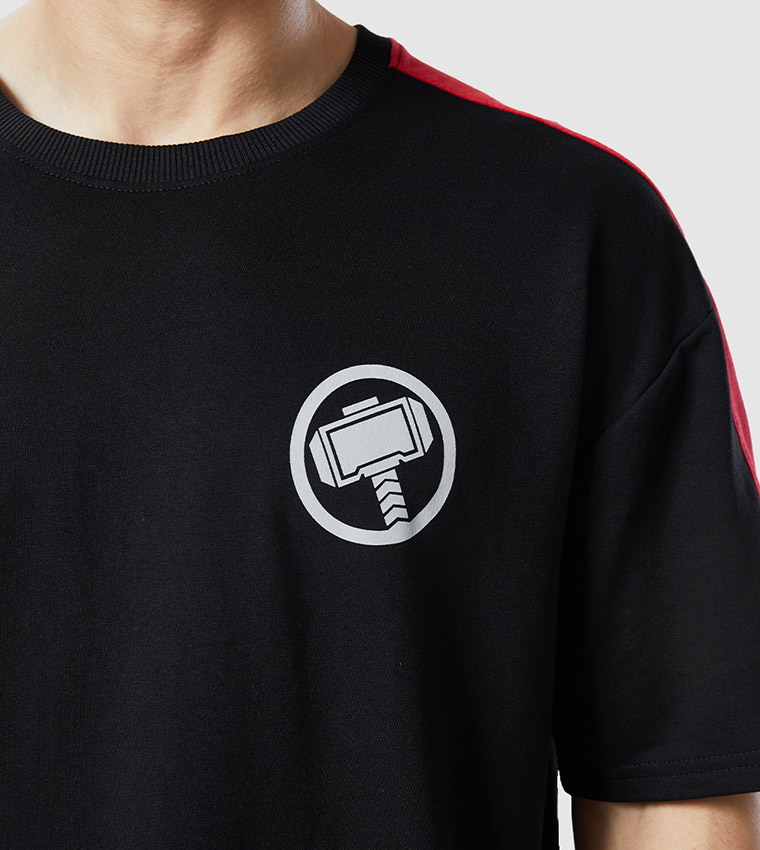 Thor for Asgard Printed Oversized T-Shirt