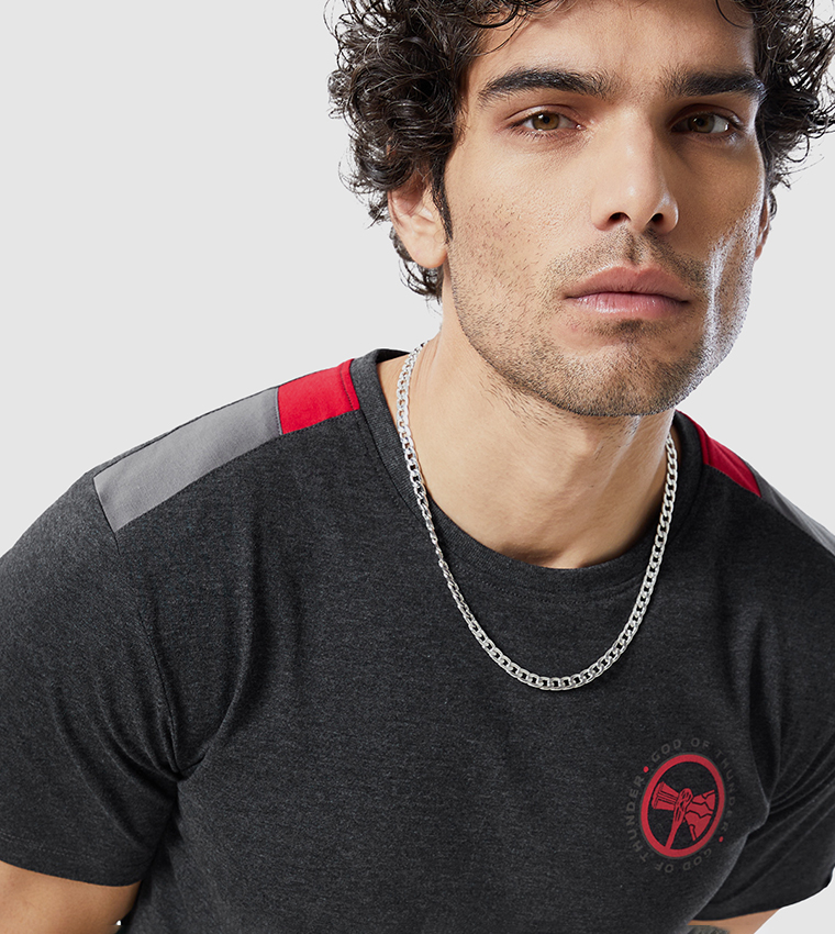 Thor Asgardians Only Printed Crew Neck T-Shirt