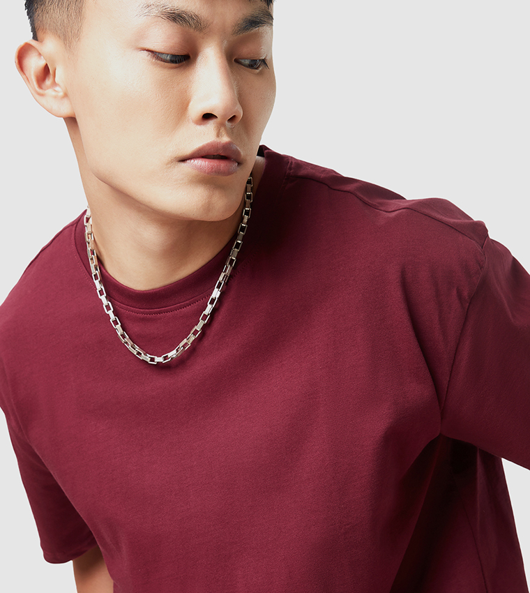 Solid Crew Neck Oversized T-Shirt