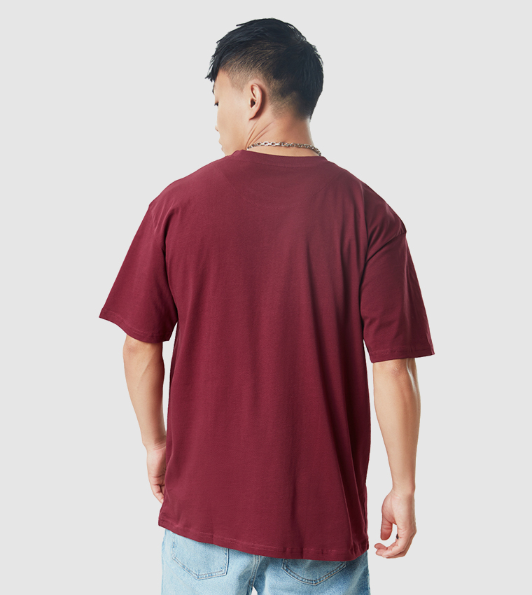 Solid Crew Neck Oversized T-Shirt