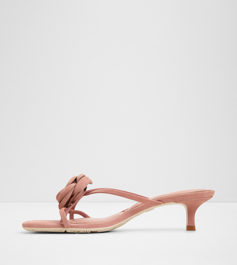 SOFIANE Rose Applique Heeled Sandals