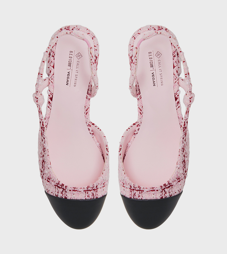 SOFIIA Tweed Slingback Pumps