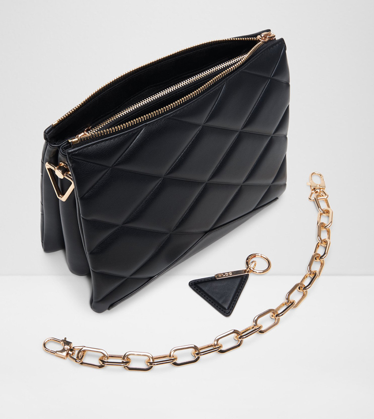 SOFTQUILT Chain Detail Crossbody Bag