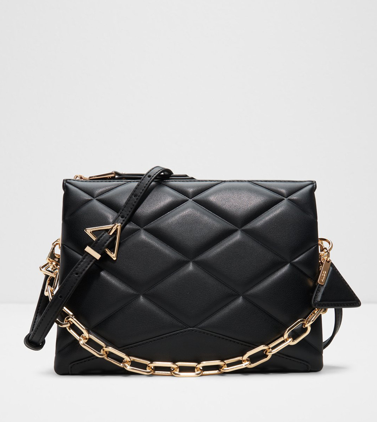 SOFTQUILT Chain Detail Crossbody Bag