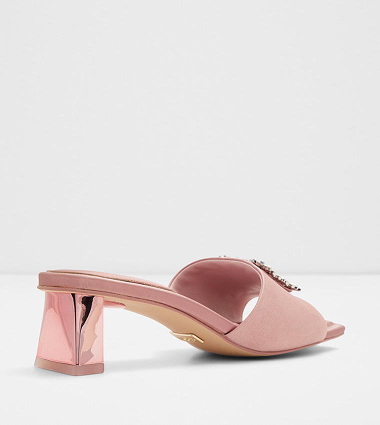 Buy Aldo SOLITAIRA Embellished Heeled Sandals In Pink 6thStreet Oman