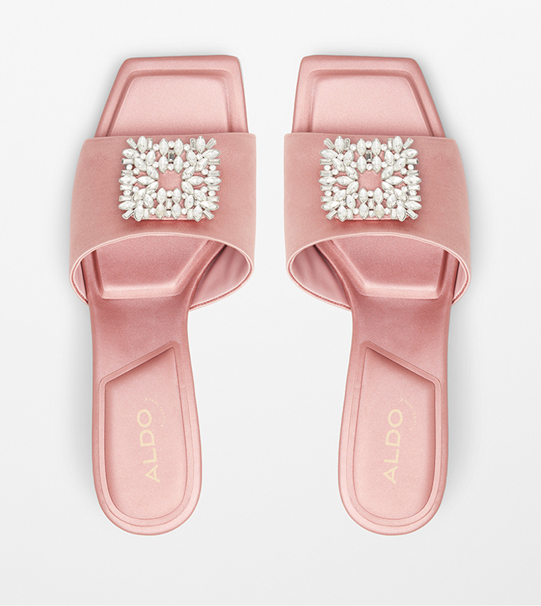 Buy Aldo SOLITAIRA Embellished Heeled Sandals In Pink 6thStreet Saudi Arabia