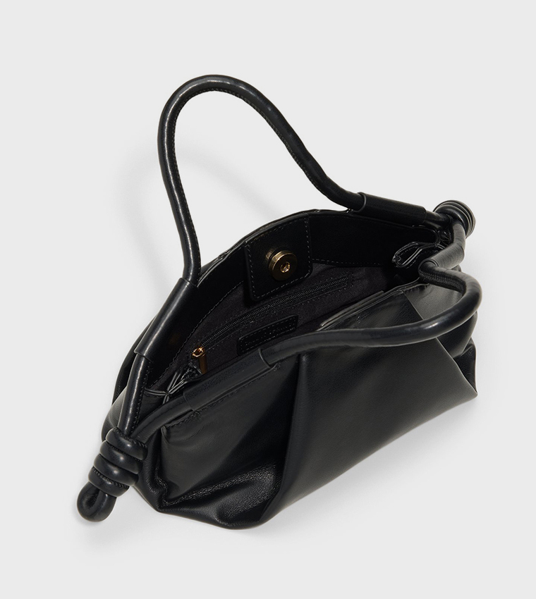 SOPHIIA Ruched Top Handle Bag