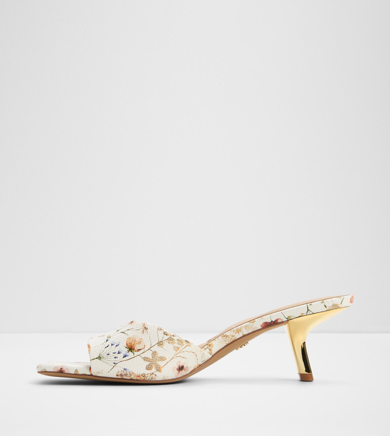 SOPHISTICATION Floral Printed Heeled Sandals