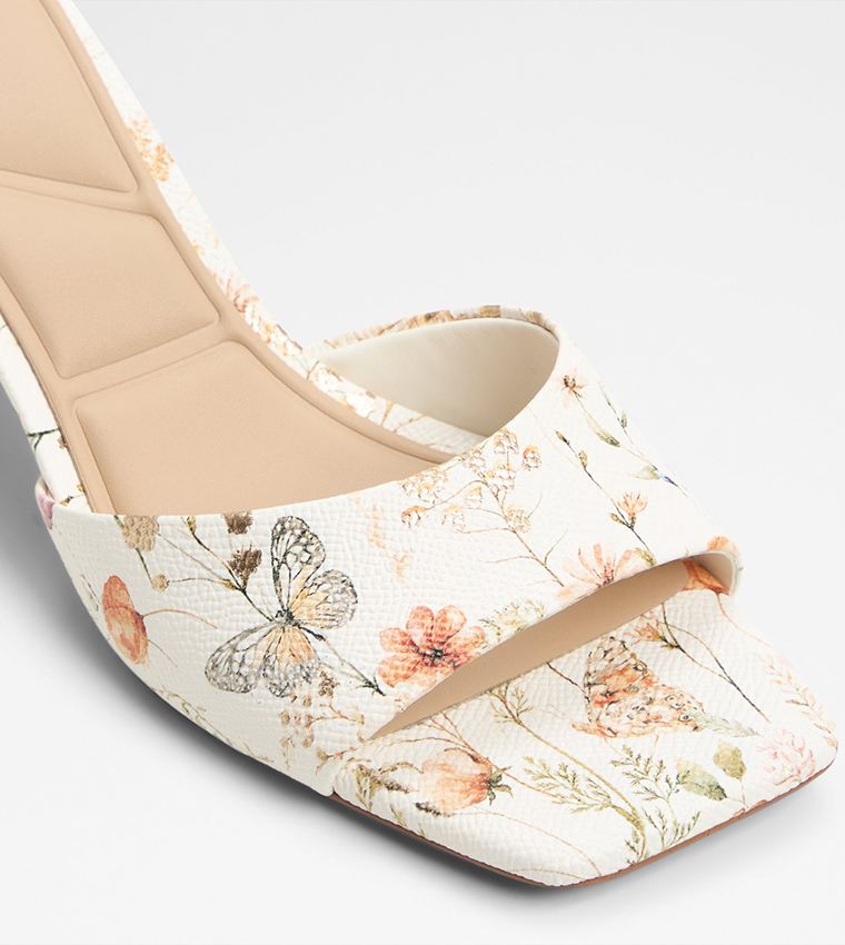 SOPHISTICATION Floral Printed Heeled Sandals