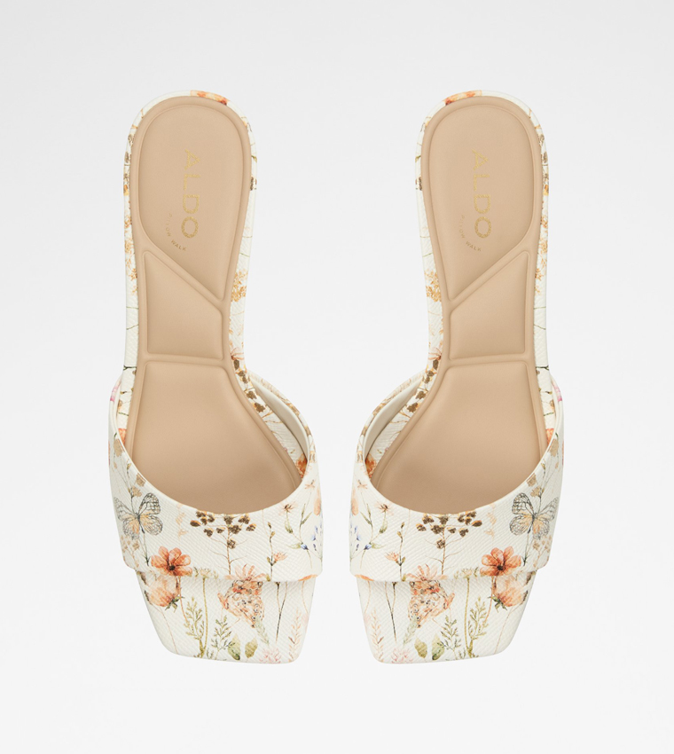 SOPHISTICATION Floral Printed Heeled Sandals
