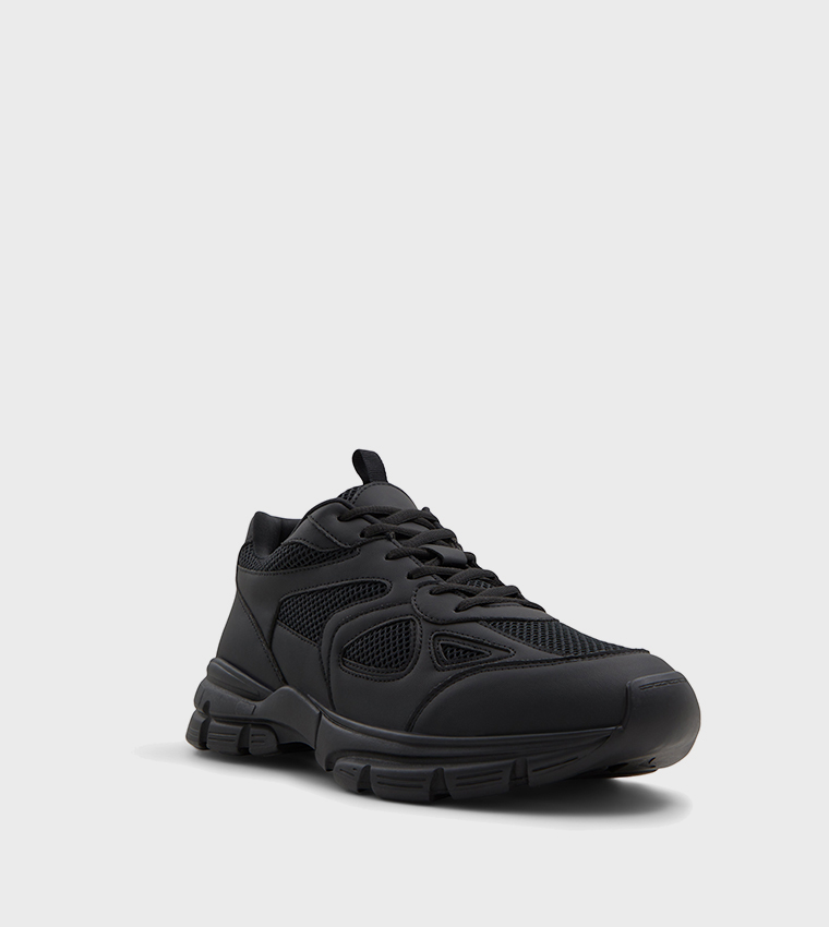 SORRA Knitted Lace-Up Walking Shoes