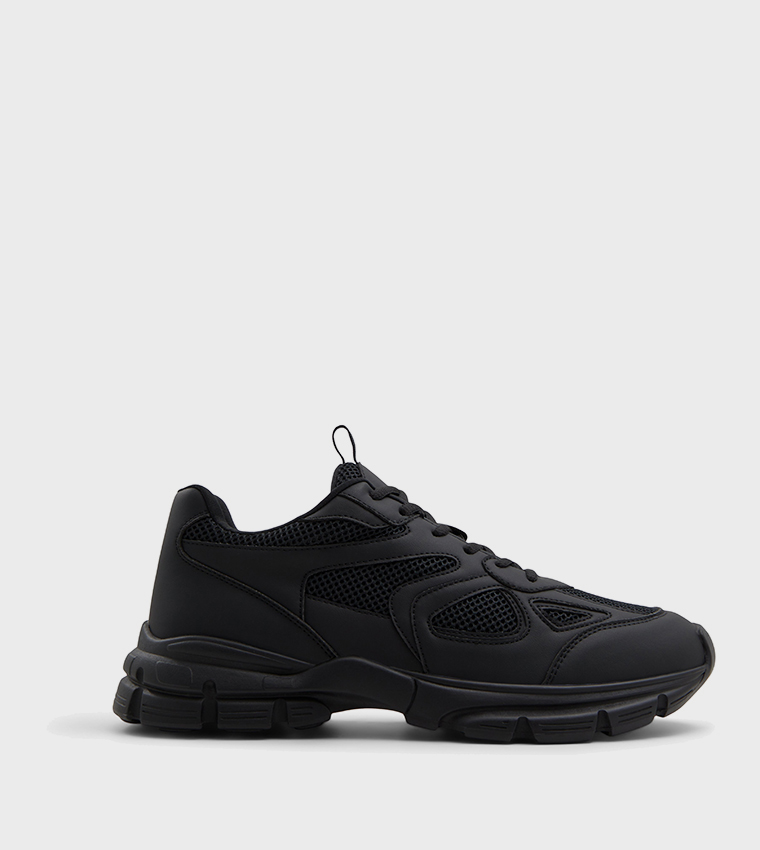SORRA Knitted Lace-Up Walking Shoes