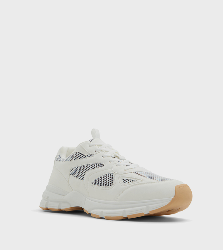 SORRA Knitted Lace-Up Walking Shoes