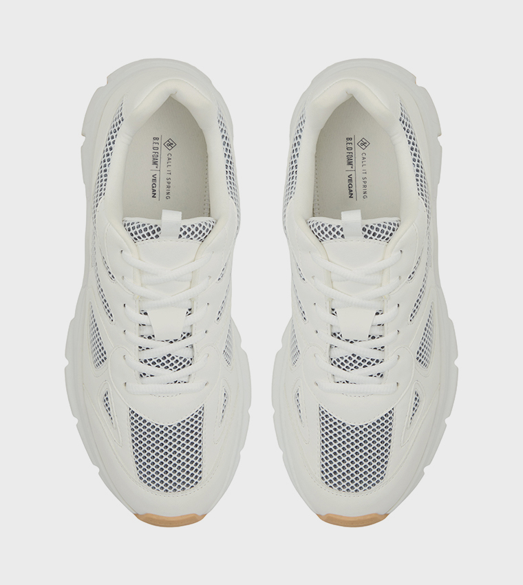 SORRA Knitted Lace-Up Walking Shoes