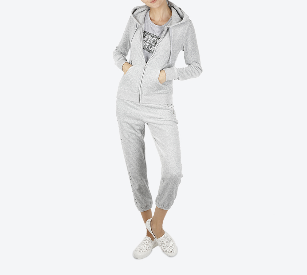 Trk Velour Robertson Jacket - Grey