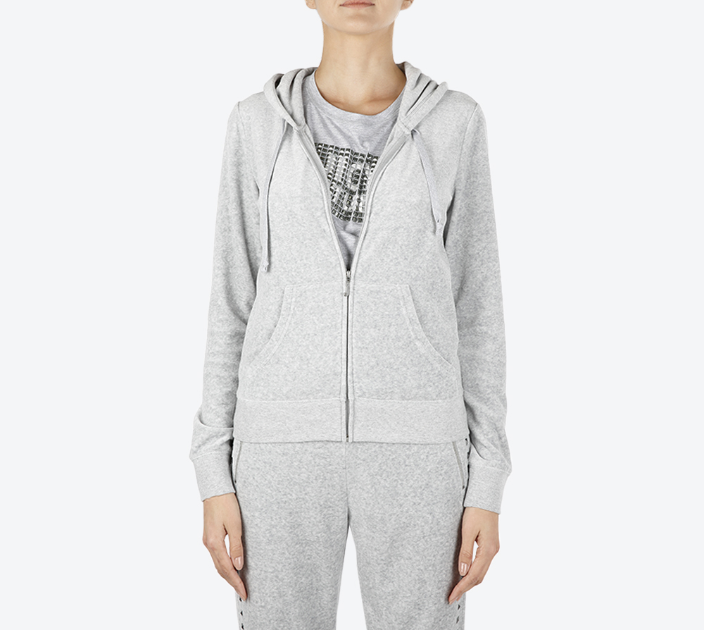Trk Velour Robertson Jacket - Grey
