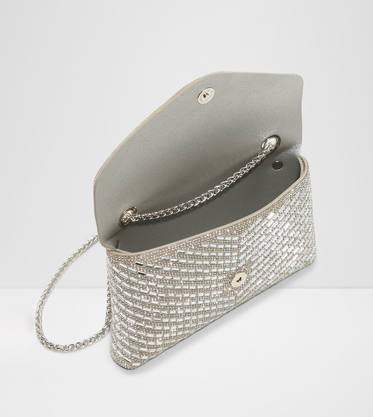 SPARKLE Embellished Envelop Crossbody Bag