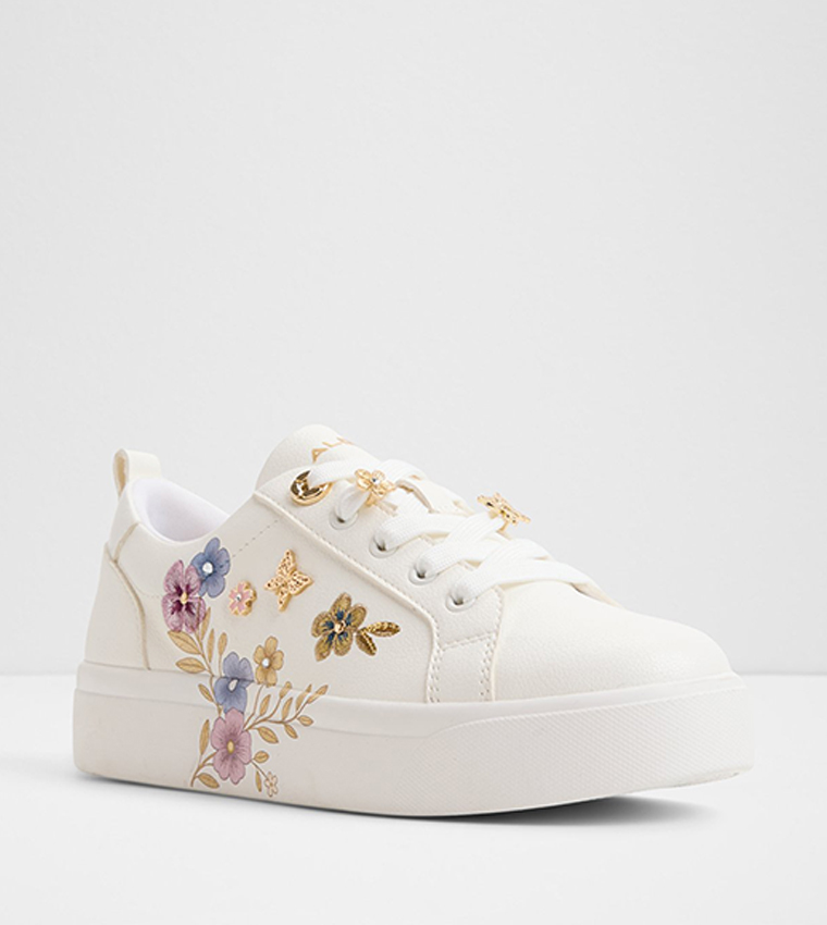 SPRING FLOWERS Lace-Up Sneakers
