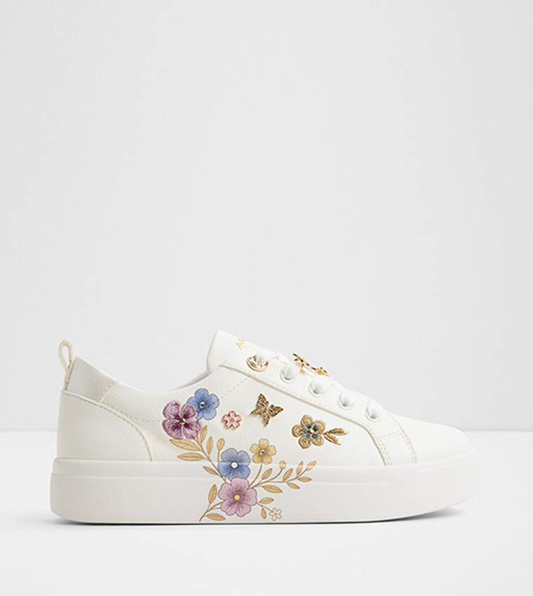 SPRING FLOWERS Lace-Up Sneakers