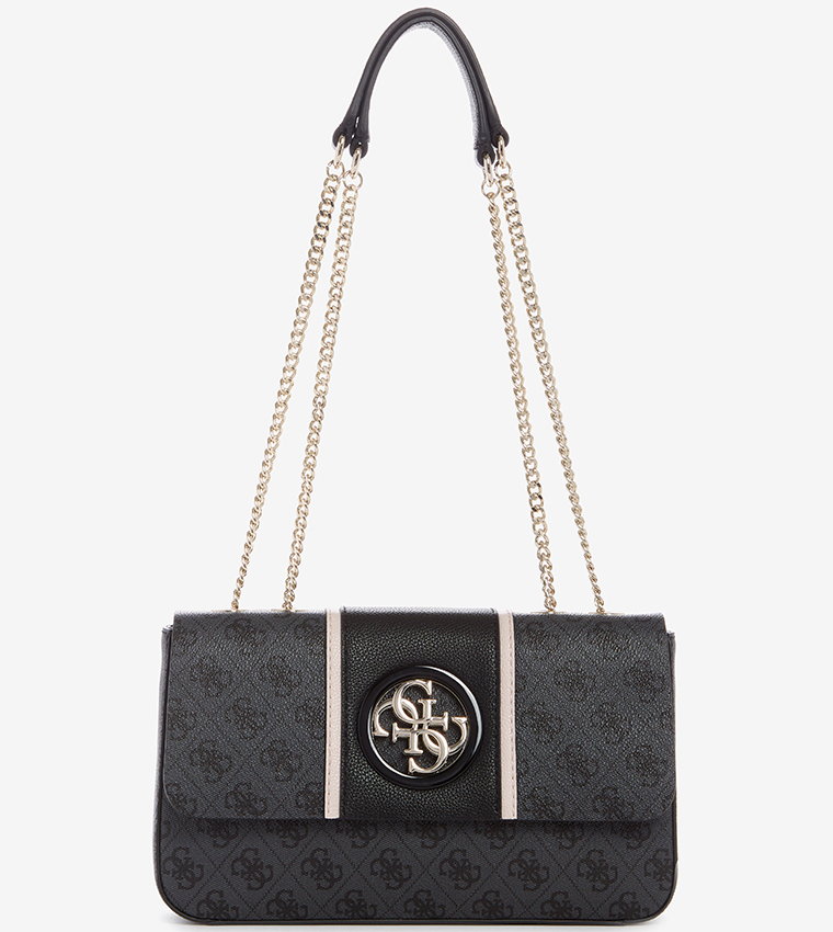 Buy Guess Open Road Convertible Flap Cross Body Bag Grey In Grey 6thStreet Bahrain