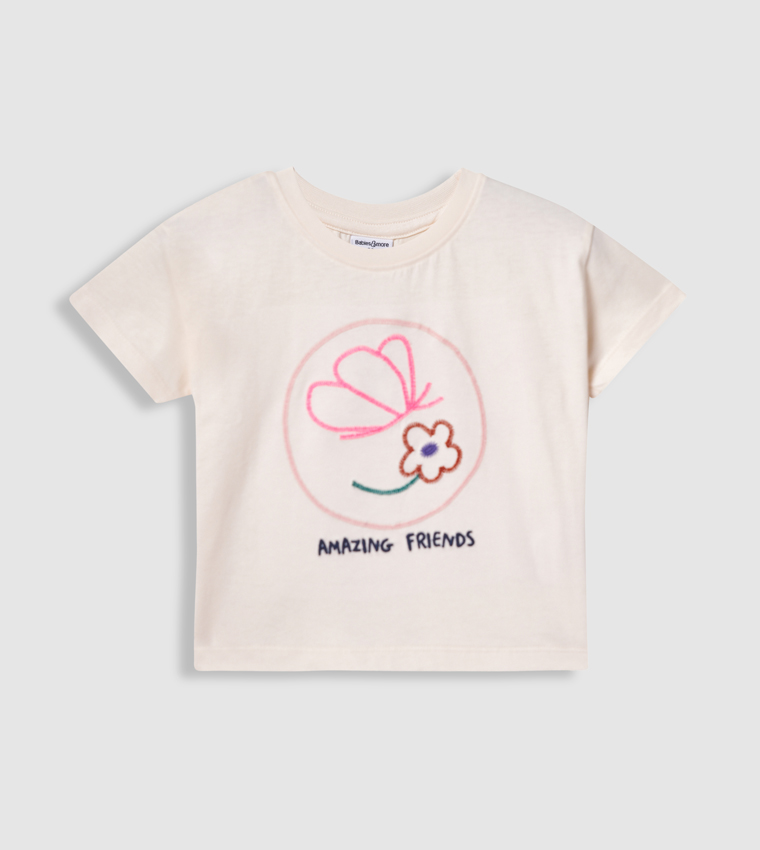 Embroidered Short Sleeves T-Shirt