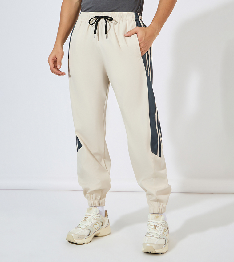 Front Zip Striped Panel detail Athleisure Track Suit