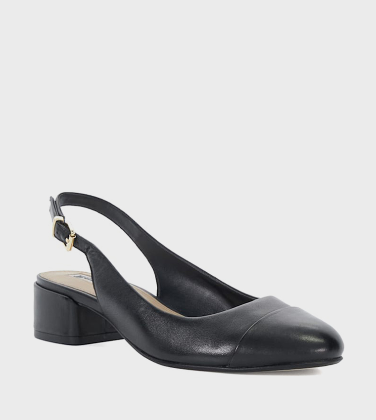 CASING Low Block Heel Pumps