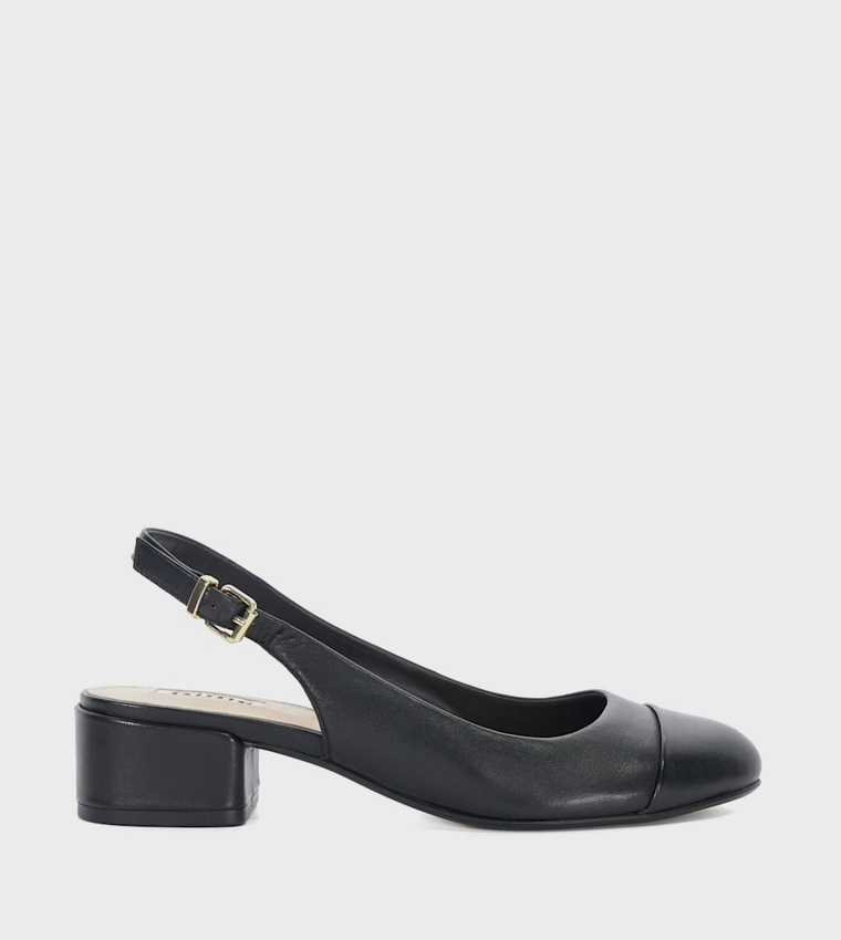 CASING Low Block Heel Pumps