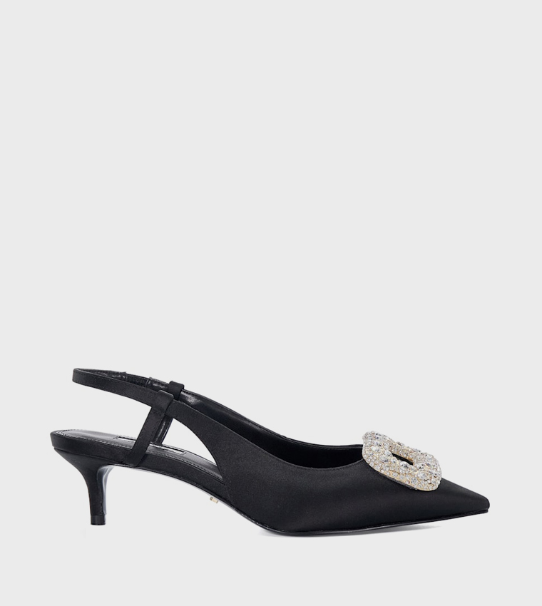 CENTREPIECE Embellished Slingback Pumps