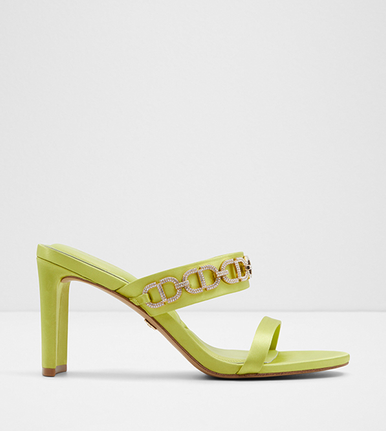 Buy Aldo STARLETTE Embellished Heel Sandals In Green 6thStreet Bahrain