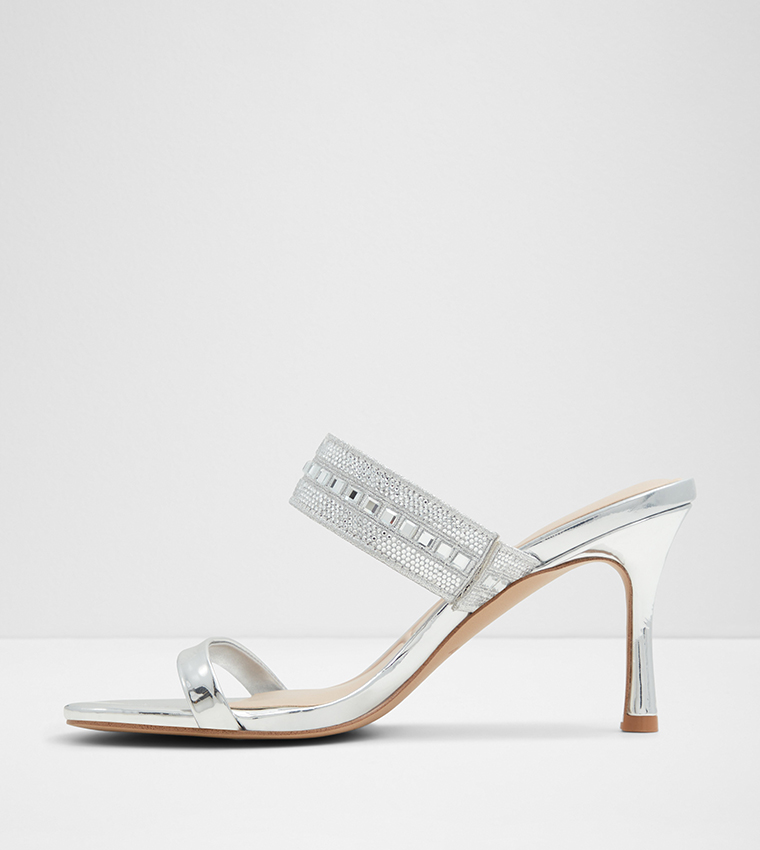 STARLY Embellished Stiletto Heel Sandals