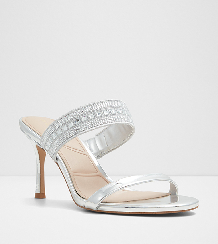 Aldo silver heels outlet