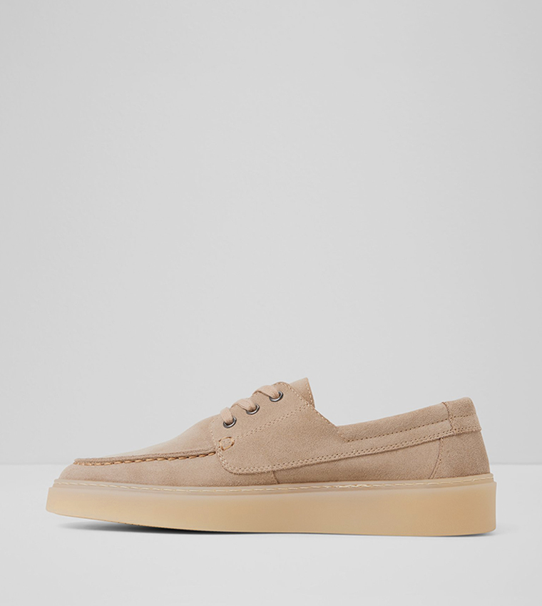 STAZO Round Toe Lace-Up Boat Shoes