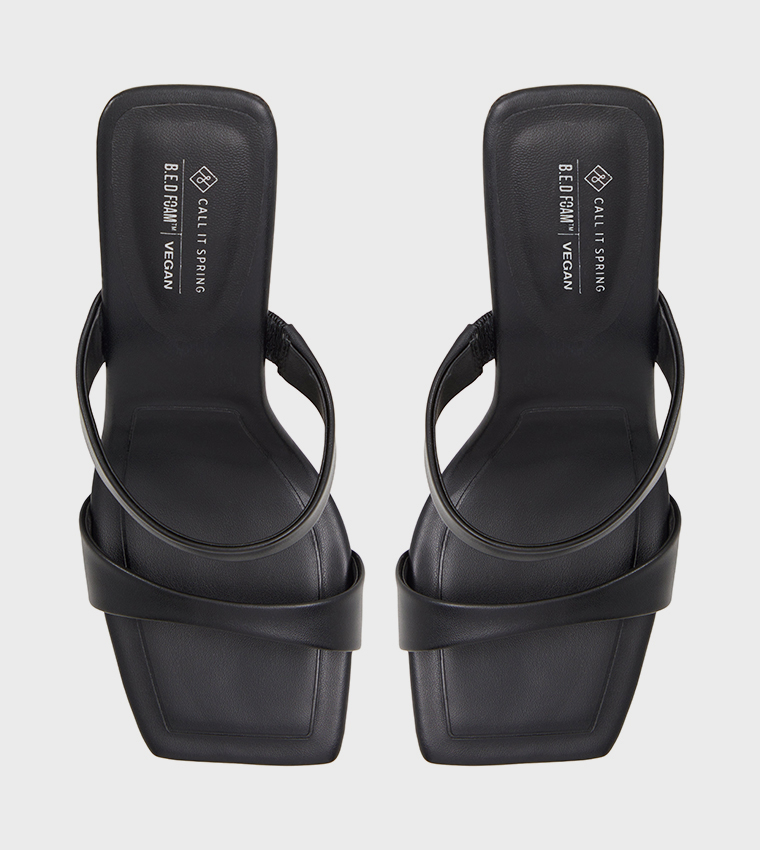 STELLLA Square Toe Heeled Sandals