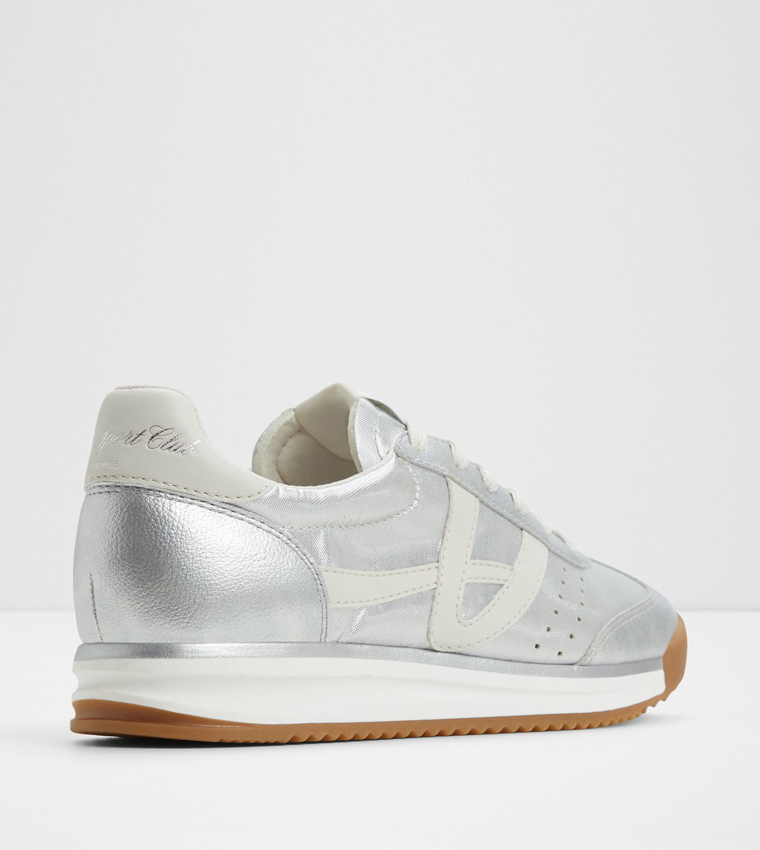 STEPCOUNT Metallic Lace-Up Sneakers