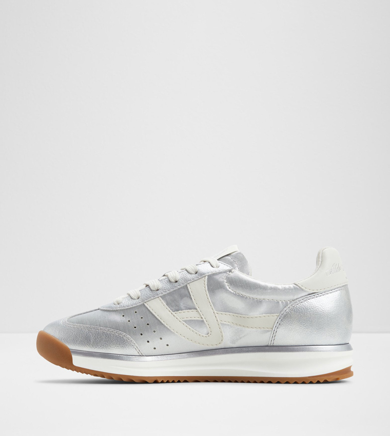 STEPCOUNT Metallic Lace-Up Sneakers