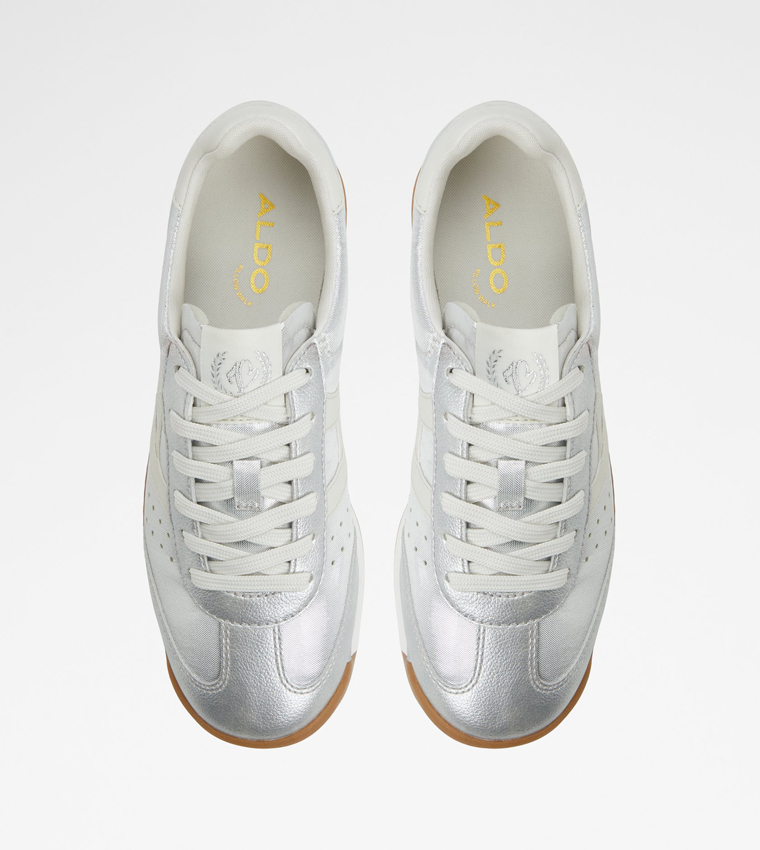 STEPCOUNT Metallic Lace-Up Sneakers