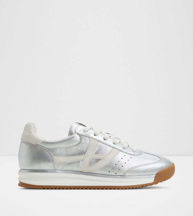 STEPCOUNT Metallic Lace-Up Sneakers