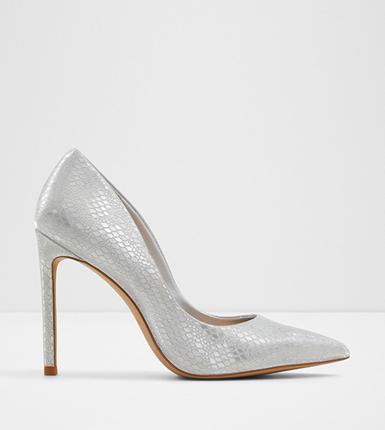 Aldo silver pumps store