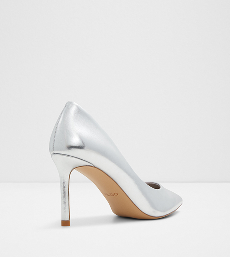 Buy Aldo STESSYMID Pointed Toe Heel Pumps In Silver 6thStreet Oman