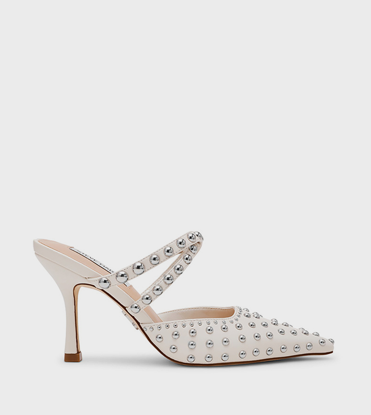 BRECKER Studded Pointed Toe Pumps