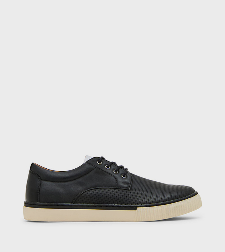 MBLAKE Textured Lace-Up Shoes