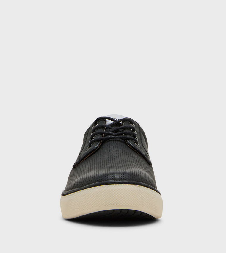 MBLAKE Textured Lace-Up Shoes