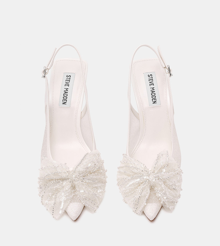 NIGHT-FALL Embellished Slingback Pumps