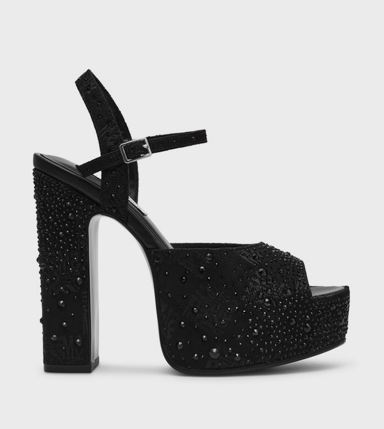 TANDEM-SMR Embellished Heel Sandals