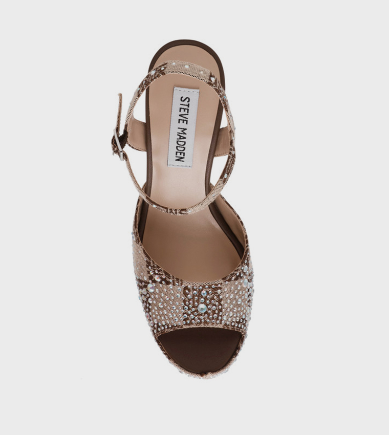 TANDEM-SMR Embellished Heel Sandals