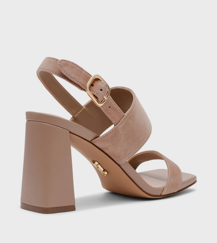 WENDIE Open Toe Block Heel Sandals
